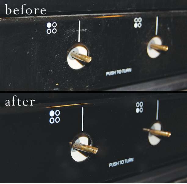how to clean grimy oven knobs naturally without chemicals
