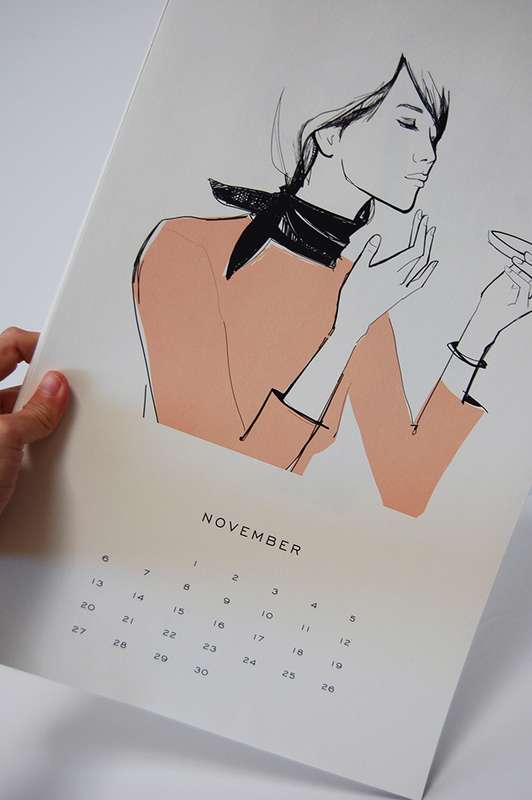 Recycled gift wrap ideas - old calendar