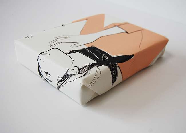 Recycled gift wrap ideas - old calendar