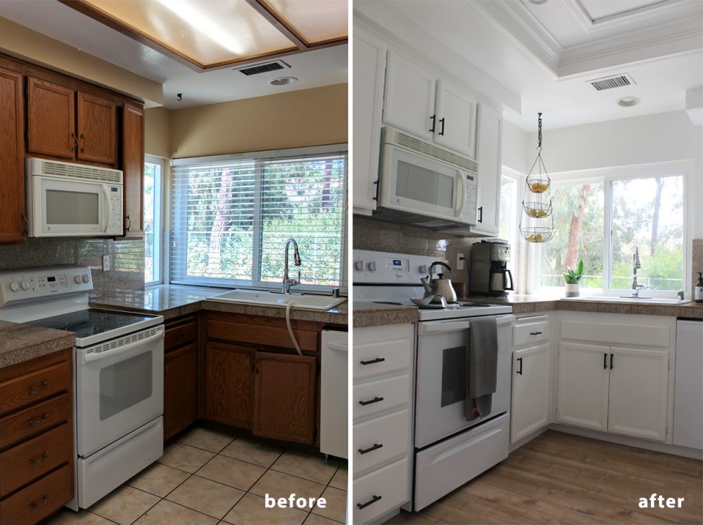 Minimalist Kitchen Makeover Before and After