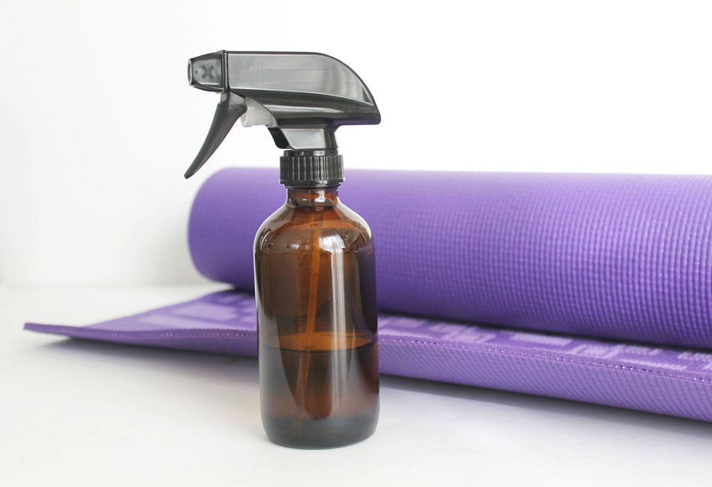 DIY yoga mat cleaner