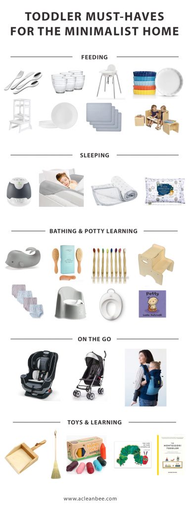 Minimalist toddler must haves - toddler essentials for the minimalist home