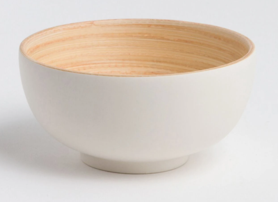 Bamboo wood bowl