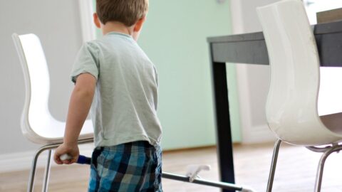 Cleaning with kids