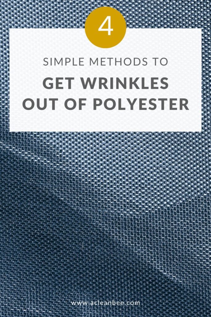 How to get wrinkles out of polyester